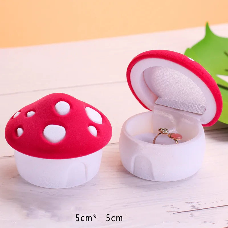 Velvet Jewelry Box Wedding Engagement Ring Box Earrings Necklace Packing