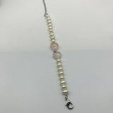 Freshwater Pearl Pink Quartz Heart Shape Bracelets for Girls