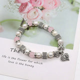 Natural Light Pearls 7mm Bead Bracelet Reiki Healing Amulet 8-9mm