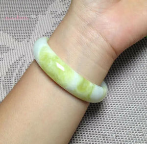 Natural Jade Bracelet Woman Fine Jewelry Amulet Chinese Lady Hand-Carved