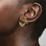 Walking Heart Single Stud Earring 14k Gold-plated Unique Metal Blend