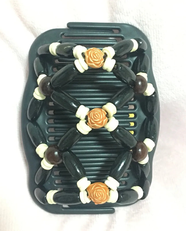 African Butterfly Classical Flower Beads Magic Hair Combs Accessories