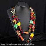 Bohemian Retro Ethnic Necklace Handcrafted Rice Bead Necklace