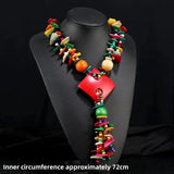 Bohemian Retro Ethnic Necklace Handcrafted Rice Bead Necklace