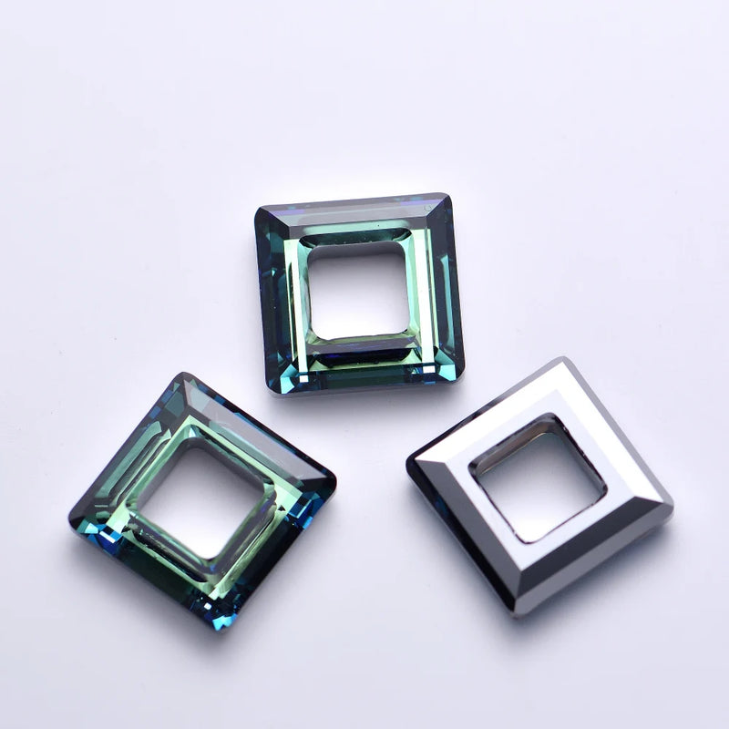 100% Crystal 4439 Square Ring Loose Beads Rhinestone for DIY Jewelry Making