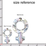 100% Austria 4876 Female Symbol FS Loose Beads Rhinestone DIY Jewelry Making