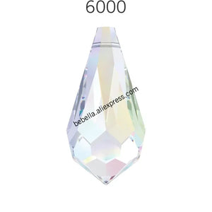 100% Original Austria Crystal 6000 Teardrop Pendant Loose Beads DIY Jewelry