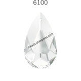 Authentic Austrian 6100 Teardrop Pendant Rhinestone Loose for DIY Jewelry Making