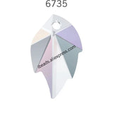Austria 6735 Leaf Pendant Loose Beads Rhinestone for DIY Jewelry Making