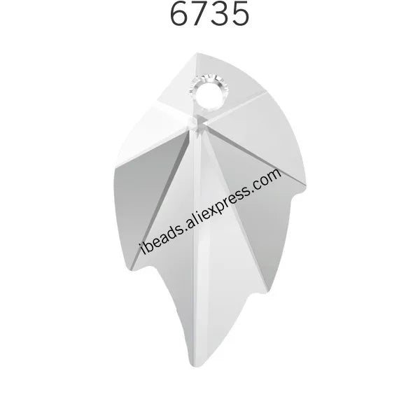 Austria 6735 Leaf Pendant Loose Beads Rhinestone for DIY Jewelry Making