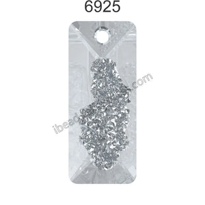 100% Original Austria Crystal 6925 Rectangle Pendant Loose Beads