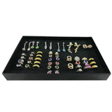 Earring Ring Display Tray w/ Transparent Cover Storage Box