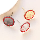 34mm Copper Plated Umbrella DIY Jewelry with Baroque Pearl Doll Pin Accessories