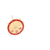 34mm Copper Plated Umbrella DIY Jewelry with Baroque Pearl Doll Pin Accessories