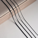 316 Stainless Steel Square Snake Chain Necklace 0.9/1.2/1.5/2.0mm