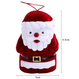 Christmas Velvet Santa Claus Jewelry Box Ring Case