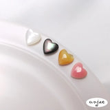 Natural Queen's Pink Shell Heart Beads DIY Loose Separation Accessories