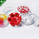 DIY Saucer Shape Silicone Pendant Mold For Epoxy Resin Jewelry Making