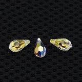Austrian Crystal Teardrop Pendant Loose Beads Rhinestone DIY Jewelry Making