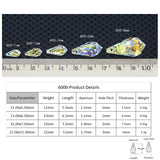 Austrian Crystal Teardrop Pendant Loose Beads Rhinestone DIY Jewelry Making