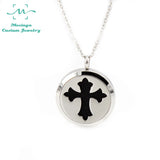 Mesinya 30mm Cross Aromatherapy Diffuser Necklace
