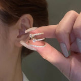Multilayer Crystal Ear Cuff Women's High Classic Earcuff