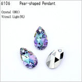 Austria Crystal 6106 Pear-Shaped Pendant Loose Beads Rhinestone DIY Jewelry