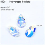 Austria Crystal 6106 Pear-Shaped Pendant Loose Beads Rhinestone DIY Jewelry