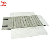 Portable Grey Velvet Jewelry Organizer Bag Earrings Ring Necklace Storage Roll