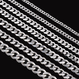 Men's Stainless Steel Cuban Link Chain Bracelet Necklace