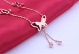 Stainless Steel Butterfly Anklet for Women