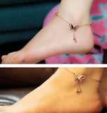 Stainless Steel Butterfly Anklet for Women