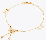 Stainless Steel Butterfly Anklet for Women