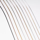 1pc Stainless Steel Tiny Chain Necklace 0.6mm/0.8mm/1mm/1.2mm