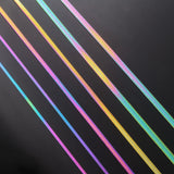 Rainbow Snake Chain Herringbone Choker Necklace For Women