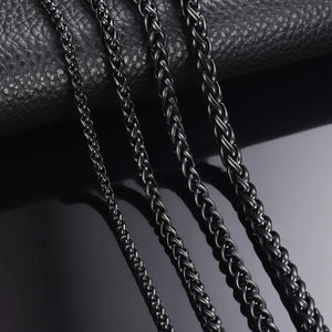 3-6mm Keel Link Chain Necklace Stainless Steel
