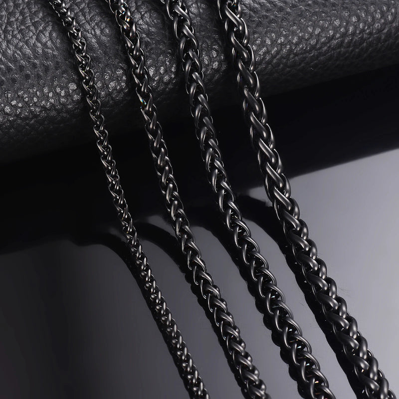 3-6mm Keel Link Chain Necklace Stainless Steel