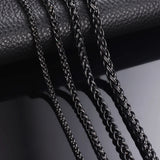 3-6mm Keel Link Chain Necklace Stainless Steel