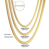 Stainless Steel Snake Chain Necklace 4mm/6mm/8mm