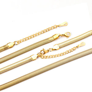 Stainless Steel Snake Chain Necklace 4mm/6mm/8mm