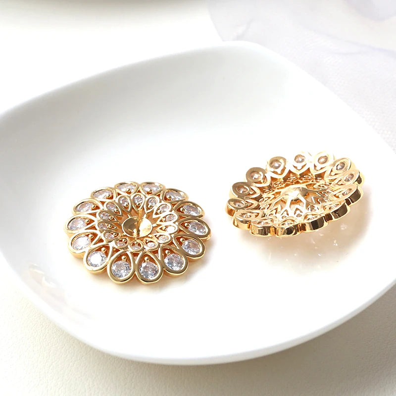 Copper Plated Zircon Base DIY Hand Jewelry Set