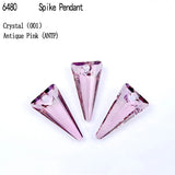 Crystal Spike Pendant Beads Rhinestone for DIY Jewelry Making