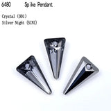 Crystal Spike Pendant Beads Rhinestone for DIY Jewelry Making