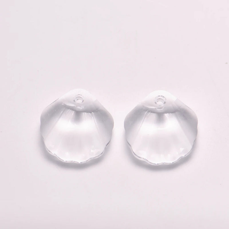 Crystal Shell Pendant Loose Beads Rhinestone for DIY Jewelry Making