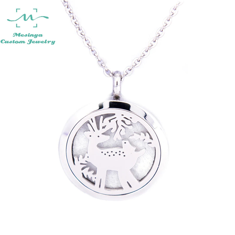 Xmas Reindeer Aromatherapy Diffuser Necklace