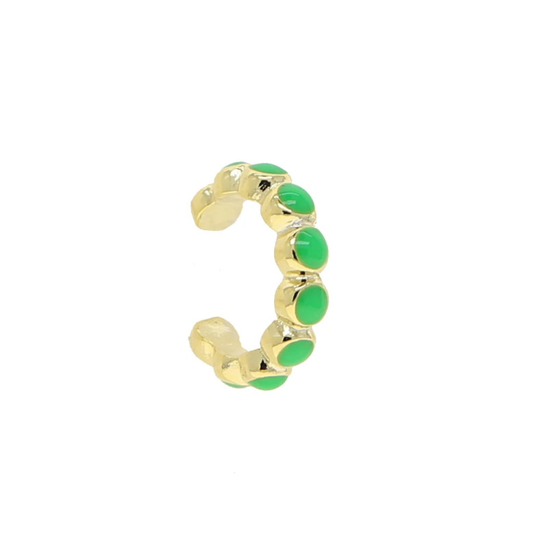 Colorful Neon Enamel Ear Cuff for Women - Clip On Earring