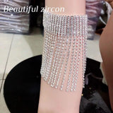 Rhinestone Crystal Tassel Charm Foot Chain Heels Accessories