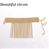 Rhinestone Crystal Tassel Charm Foot Chain Heels Accessories
