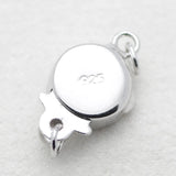 925 Sterling Silver Plum Blossom Buckle Necklace DIY Jewelry Accessories