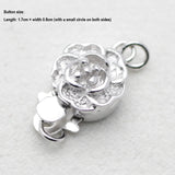 925 Sterling Silver Plum Blossom Buckle Necklace DIY Jewelry Accessories